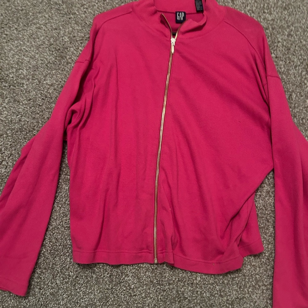 GAP Women's Vibrant Pink Bomber Jacket